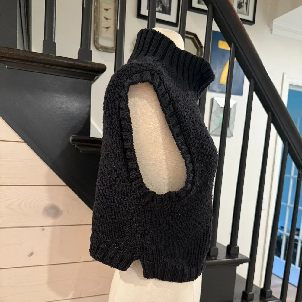 Free People Winding Road Collared Sweater Vest NWOT Size XS
